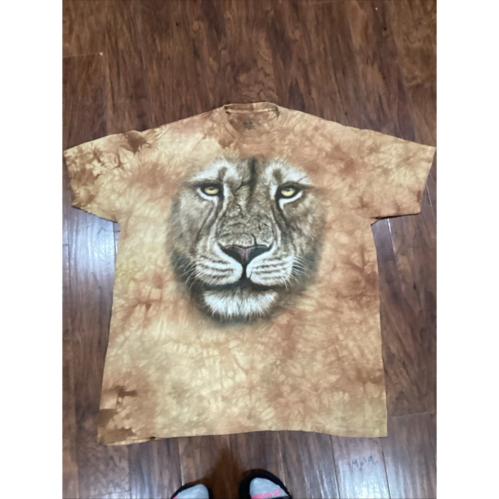 The Mountain 2011 Lion Face Tie-Dye T-Shirt Mens 3XL
